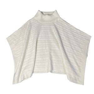 Stitch & Needle 100% Cashmere Cable Knit Turtleneck Oversized Sweater Size M/L